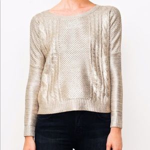Numph Metallic Coated Natalie Sweater